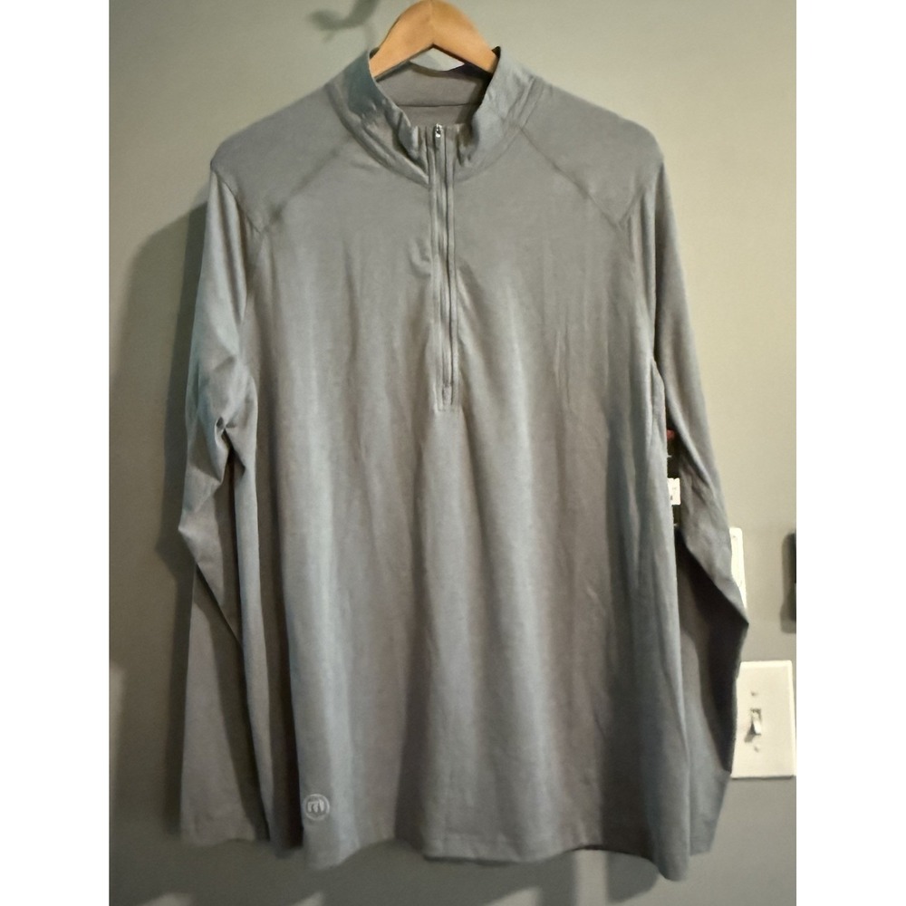Travis Mathew Shirt Yanks 777‎ Prestige Performance 1/2 Zip Golf Large New